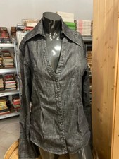 Camicia jeans  donna nero