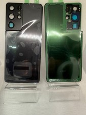 BACK COVER POSTERIORE COPRI BATTERIA NERO PER SAMSUNG S21 ULTRA G998B + POSTA