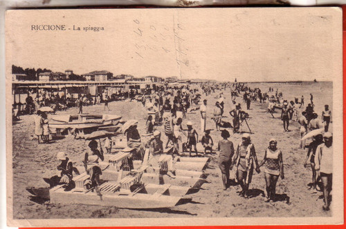 Cartolina riccione - cartolina, fp