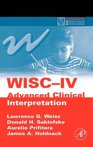 Wisc advanced clinical - wisc-iv,