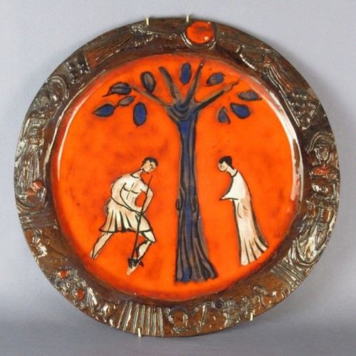 Piatto maiolica terracotta - piatto,