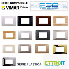 PLACCHE PLASTICA COMPATIBILI VIMAR PLANA PLACCA 2 3 4 7 POSTI