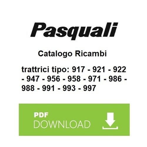 Pasquali 917 921 922 947 - 922, 956