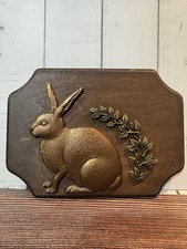 Gold Bunny Wall Decor wood
