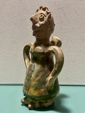 Antica Ceramica Maiolica Bottiglia Calabrese Seminara? Primi 900