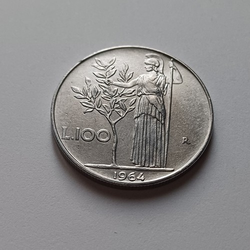Moneta 100 lire minerva 1964 - lire,