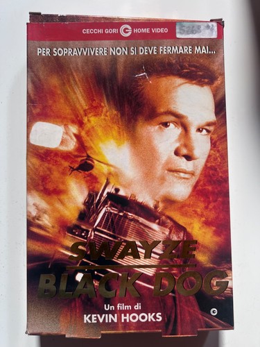 Vhs videocassetta black dog - vhs,
