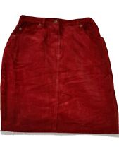 Valentino roma gonna lunga skirt jeans donna woman vintage 80s tg 43 sz 29 bordo