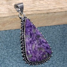 Ciondolo Charoite argento 925