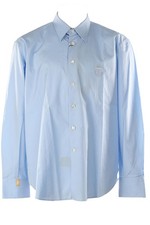 CAMICIA UOMO COTONE BLU
