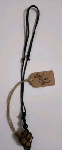 Collana amuleto ambra grezza - collana,