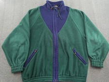 Giacca pile uomo vintage Fjallraven media verde polare blu