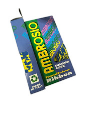 Nastro manubrio Bici Ambrosio Cork Vintage Giallo-blu NOS-NIB 1 pezzo (coppia)