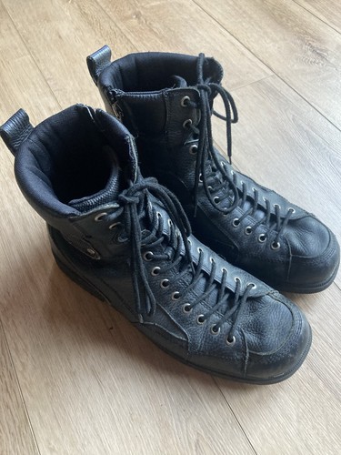 Harley davidson black boots - black,