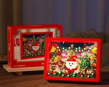 Quadro 3D Natale Babbo Natale