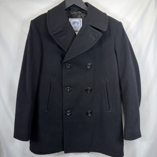 Navy issued peacoat - navy,