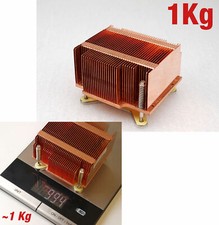 Dissipatore IN Rame Massiccio Passivo 1Kg Cooper Cooler Intel Presa 775 S77#E50