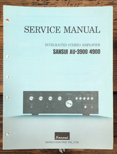 Sansui AU-3900 AU-4900 Amplificatore Manuale di servizio *Originale*