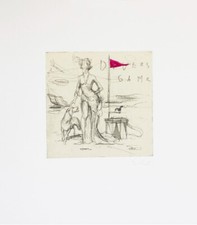 Luca Bellandi - Incisione ceramolle su fondino - Dovers Game - Certificata