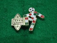 GRANA PADANO SPONSOR CALCIO ITALIA '90 SPILLA PINS VINTAGE (F)