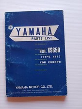 Yamaha XS 650 (447) catalogo ricambi originale