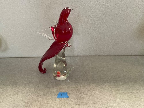 Vetro vintage rosso - vetro, murano