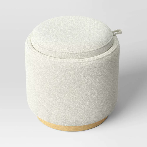 Pouf contenitore rotondo