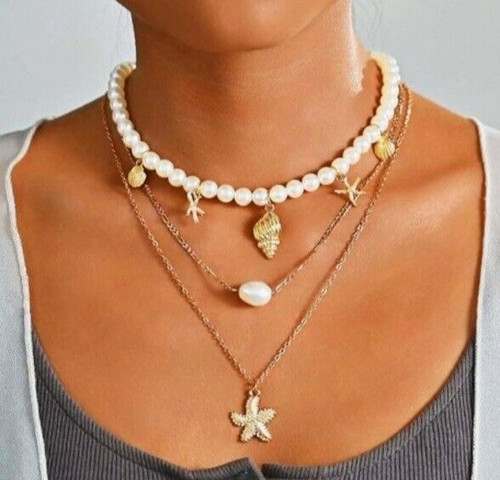 Collana catena stelle marine