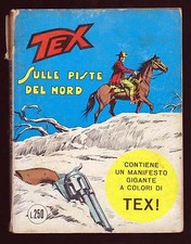 TEX N. 122 SULLE PISTE DEL NORD EDIZIONI ARALDO DICEMBRE 1970 CON POSTER 