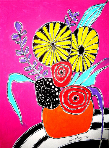 Arte astratta floreale - arte,