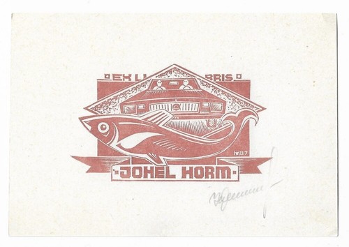 Heino teedemann exlibris für - heino,