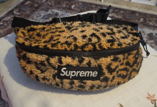 Supreme leopard fleece - leopard, borsa