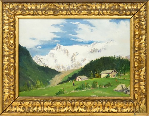 Dipinto olio cartone - su,