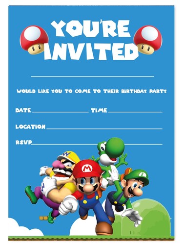 Inviti super mario - inviti,