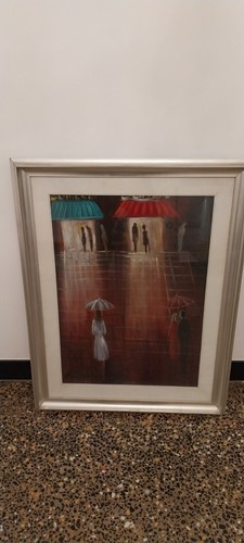Quadro olio tela pittore - olio, su
