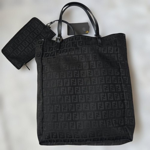 Borsa fendi zucca tela - zucca, nera