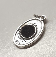 PADRE PIO RELIQUIA Ciondolo Medaglia Religiosa Devozionale Votiva EX INDUMENTIS