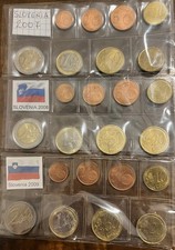 SLOVENIA - SERIE COMPLETA 8 MONETE IN EURO - FDC IN BLISTER VARI ANNI