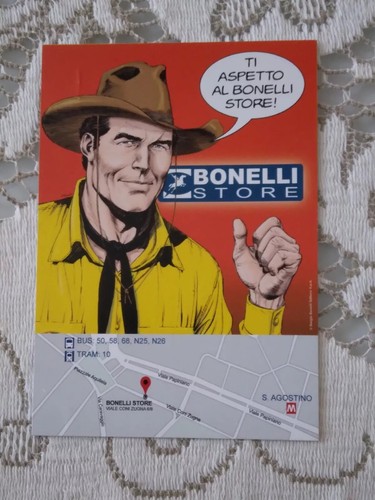 Cartolina promozionale bonelli - cartolina,