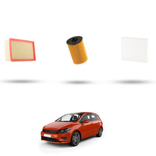 HOFFCAR Kit tagliando - 3 filtri compatibile con Vw Golf Sportsvan (AM1) 1.6 TDI