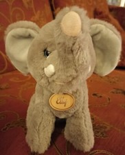 Simpatico morbido Peluche Elefante, marca Elly, alto 22cm. No Trudi