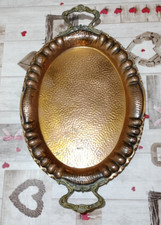 vassoio vintage ovale in rame