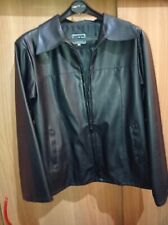 Giacca Giubbino in eco-pelle Nera taglia XL