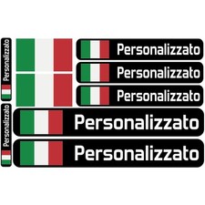 Adesivi Personalizzati con Nome e Bandiera Etichette Impermeabili e Resistenti
