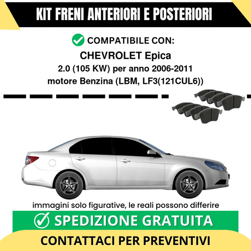 Pastiglie freno ant - ant, post