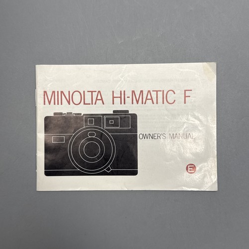 Minolta matic manuale - minolta, f