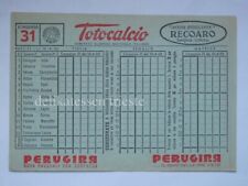 TOTOCALCIO SCHEDINA 1955 concorso 31 Calcio Triestina Juventus Bolzano  *