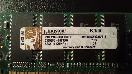 Kingston 512mb ddr 400mhz - kingston,
