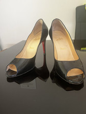 LOUBOUTIN black  authentic shoes pumps, platform