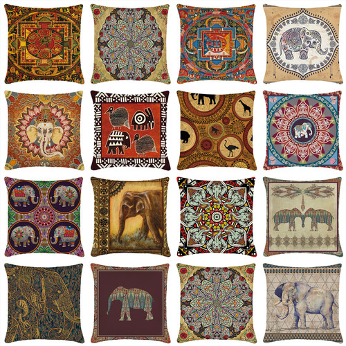 Federa cuscino lancio elefante